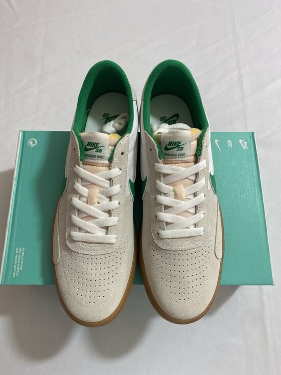 New Men’s Size 9.5 - Nike Heritage Vulc SB Lucky Green Gum CD5010 101 main image 8
